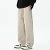 Pantalones Casuales para Hombre Transfronterizos Enbu Juventud Pierna Ancha Pierna Recta Holgados Tendencia Marca Caída Juventud Hombres de Negocios Largos