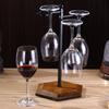 Soporte para Copas de Vino Transfronterizo Adornos para Gabinete de Vino Soporte para Copas Colgante de Estilo Europeo Fondo de Madera Soporte Invertido para Copas de Vino y Champán