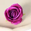 Simulación Flores de Rosa Pequeñas de Franela Cabezas de Flor Boda Ceremonia Boda Coche Escena Decoración de Hotel Pared de Flores Arco Flores de Seda Venta al por Mayor