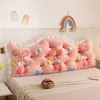 Cojín de cabecera de sofá estilo princesa estilo europeo 2026, Almohada de respaldo suave Tatami de soporte lumbar moderna