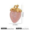 Aço Inoxidável 3D Cereja Morango Acessórios Acessórios DIY Chaveiro Pingente de Bolsa Acessórios