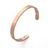 Popular pulsera de pareja transfronteriza europea y americana, joyería, superficie lisa de metal, magnética, ajustable, accesorios unisex