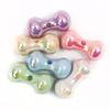 Joyería Acrílica Hueso Electrochapado UV de Alta Calidad Perlas Iridescentes Cachorro Perlas Sueltas Pulsera DIY Enfilado Joyería Hecha a Mano