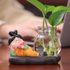 Celebridade da Internet Acessórios para Casa Criativos Enfeites de Mesa para Escritório Fofa Dama Tang Enfeites de Planta Hidropônica em Garrafa