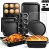 Juego de moldes para hornear antiadherentes de acero al carbono transfronterizo, que incluye un juego completo de herramientas y moldes para hornear para hornos domésticos