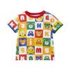 Ropa Infantil Lista para Usar Verano Nuevo Estilo Dibujos Animados Colorido Oso Letras Estampadas Camiseta de Manga Corta Tops para Niños y Niñas