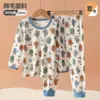 [Venta de Liquidación] Conjunto de Ropa Interior Térmica 100% Algodón para Niños de Otoño e Invierno para Estudiantes de Primaria y Bebés, Camiseta y Pantalones de Otoño e Invierno