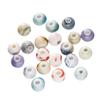 Cuentas de cerámica de 6-12 mm, cuentas redondas, cuentas hechas a mano, accesorios de bricolaje, accesorios de nudo chino, cuentas Jingdezhen Tao