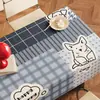 Mantel de Dibujos Animados Impermeable y a Prueba de Aceite, No Lavable, Nuevo Modelo 2026, Lujo Ligero, Atmósfera de Alta Gama, Mantel Protector Rectangular para Mesa de Café