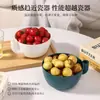 Nueva cesta escurridora de plástico estilo nórdico para lavar frutas, cesta de almacenamiento, cuenco tipo espiral para lavar frutas y bayas para uso doméstico
