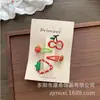 Nuevos pasadores BB estilo japonés y coreano con gotas de aceite de fruta, lindos pasadores de fresa y cereza para flequillo, dulces pasadores para el pelo de la frente de niños, accesorios para el cabello