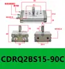 Configuración de Mesa Cilindro Giratorio CRQ2BS/CQ2BS10/15/20/30/40-90C/180C Grados Amortiguación de Aire