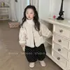 Ropa infantil coreana: Ropa de abrigo de invierno forrada de forro polar y engrosada para niñas, con un diseño de forro polar por ambos lados, y chaquetas cálidas acolchadas de algodón para niños.