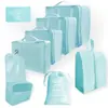 Bolsa de almacenamiento de viaje, juego de seis piezas, juego de siete piezas, juego de ocho piezas, bolsa de lavado plegable, bolsa de almacenamiento de ropa, paquete de bolsa de viaje