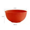 Amazon Alto Valor de Color Tazón de Sopa de Paja de Trigo Estilo Ins Hogareño Tazón de Arroz de Plástico Estilo Nórdico Creativo Tazón de Color Sólido