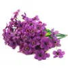 Flores Artificiales Amazon 5 Cabezas Flores de Hierba de Primavera 5 Cabezas Plantas Acuáticas Flores de Tela Impresa de Seda 5 Cabezas Violetas Flores Artificiales Transfronterizas de Ingeniería