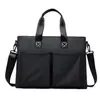 2026 Nueva Bolso Cruzado de Negocios para Hombre Maletín de Mano Bolso Cruzado de un Solo Hombro para Computadora Color Sólido Bolso Cruzado Simple para Hombre