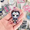 Patch de Acrílico com Animação de Desenho Personalizado Exclusivo Patch de Letra de Animal Princesa Chaveiro Shaker Emblema