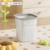 Papelera de sala de estar, cubo de almacenamiento grande de alta gama para cocina, gran capacidad, lujo ligero, sensación de alta gama