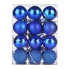 Bolas de Natal Hongfeng 24 Peças 4cm Bolas de Natal Plástico Brilhante Bolas Galvanizadas Decorações de Árvore de Natal