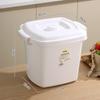 Cubo de Arroz de Plástico de Gran Capacidad Caja de Almacenamiento de Arroz para Cocina Doméstica con Tapa Caja de Almacenamiento de Granos a Prueba de Humedad Almacenamiento Pre-empaquetado