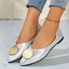 Comercio electrónico transfronterizo, talla grande, nueva colección primavera/otoño 2026, punta poco profunda, punta fina, mocasines de moda y versátiles para mujer, suela plana, zapatos de suela blanda