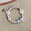 Pulsera de cerámica de Jingdezhen nuevo estilo chino pequeño fresco tejido a mano para hombres y mujeres literaria antigua con cuentas al por mayor
