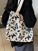 Bolsa Versátil Estilo Bosque de Gran Capacidad para Mujer 2026 Bolsa de Lona para Mujer Ins Moda Fresca Bolso Tote Versátil de Hombro