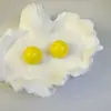 Joyas Lingge Estilo Vacacional Europeo y Americano Pendientes de Aro Pequeños Geométricos de Colores Dulces Pendientes de Resina Brillantes Estilo Fresco Ins