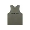 Essentials Hhh Camiseta sin Mangas para Hombre High Street Chaleco sin Mangas Diseño Único Verano Tendencia Marca