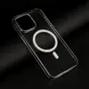 Adecuado para funda de teléfono Apple 17, Magsafe Magnético iPhone 15 Transparente PC No Amarillea, Anti-Caídas y Anti-Huellas Dactilares