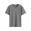 Camiseta de Algodón Romano de Manga Corta Fresca y Transpirable para Hombre, Sencilla de Color Sólido Elástica con Hombro Derecho Camiseta Básica para Deporte y Fitness con Cuello Redondo