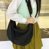 Bolsa Tote Estilo Preguiçoso Minimalista Design Transfronteiriço Bolsa Dumpling Leve de Nylon Versátil Grande Capacidade Bolsa de Ombro Transversal