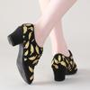 Zapatos de Baile para Baile de Salón, Tacón Medio-Alto, Suela Suave, Estilo Marinero, Zapatos para Bailar en Plaza al Aire Libre, Zapatos de Baile Latino, Estándar Nacional, Venta Caliente Transfronteriza
