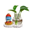 Jarrón Hidropónico Cerámico Guardián del Zodiaco, Contenedor para Arreglos Florales de Plantas Verdes, Adorno Decorativo Creativo para Mesa de Sala de Estar, Regalo
