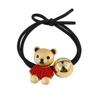Estilo coreano Bonito Urso Cabelo Corda Menina Simples Anel de Cabelo ins Cyber Popular Alta Elástica Durável Borracha Tendão Bola Cabeça Corda
