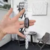 [Correa] Adecuada para Correa Xiaomi Mi Band 11, Conejito Miffy 8/9Nfc Patrón de Estrellas Brillante Correa de Reloj para Niñas, Linda
