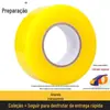Fita Adesiva para Embalagem Atacado Rolo Grande para Embalagem e Entrega Expressa, Fita Adesiva Amarela de 6cm de Largura, Fita de Vedação para Embalagem, Caixa Inteira de Fita Transparente