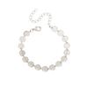 Set Combinado de Collar y Pulsera de Lentejuelas Geométricas con Cara Sonriente, Gargantilla de Celebridad de Internet, Accesorios de Nuevo Producto Transfronterizo, Joyería de Temperamento