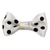 Poliéster Pequeño con Lunares Lazo Pequeño Ropa Infantil Diadema Pasador Flor Pequeña Decorativa Nudo de Ropa Interior