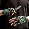 Guantes deportivos para exteriores de medio dedo, de dedos abiertos, para entrenamiento, antideslizantes, para aficionados militares, guantes tácticos de medio dedo del ejército gratuitos.