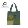 Amazon cross-border bolsa de ombro portátil saco de compras de malha artesanal bordado à mão de lã de crochê das mulheres tecido Mori série menina