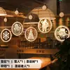 Luzes Decorativas de Natal Luzes Coloridas Luzes para Árvore de Natal Doméstica Luzes de LED para Ambiente Luzes com Ventosa Decoração de Varanda Interna Luzes Pendentes