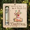 Enfeites de árvore de Natal transfronteiriços, Porta-notas de decoração de Natal, Placa de madeira, Pingente criativo, Artesanato de madeira DIY para pendurar