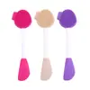 Dispositivo de Limpieza Facial Manual de Silicona de Doble Cara, Cepillo Limpiador Facial, Cepillo Manual de Limpieza Profunda para Mujeres, Limpieza Facial Manual de Silicona