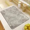 Tapete Drenante Simple de Mármol al por Mayor Tapete Absorbente de Agua Antideslizante de Tierra de Diatomeas para Encimera Tapete para Mesa de Comedor Tapete para Fregadero de Cocina
