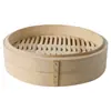 Cozedor a Vapor de Bambu Personalizado, Pães Cozidos no Vapor Estilo Cantonês Aprofundados, Cozedor a Vapor de Bambu Doméstico Tecido à Mão em Bambu, Pequeno Cozedor a Vapor de Bambu, Comercial