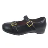 Zapatos retro Mary Jane para mujer de otoño con hebilla de cinturón y tacón grueso, nuevo modelo 2026, que aumentan la altura, zapatos de tacón de corte bajo, Lademei