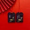 Saquito de Oración Amuleto Rojo para Templos en Zonas Turísticas, Colgante Bolsa de la Suerte Tradicional Estilo Chino para Colgar en el Cuello, Bolsa Saquito de Amuleto Protector