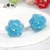 Arcilla de Cerámica Perlas de Camelia Gotas de Pegamento Satinado Perlas de Agujero Recto Explosivas Accesorios para Cadena de Teléfono Móvil DIY Cadena de Llaves Collar